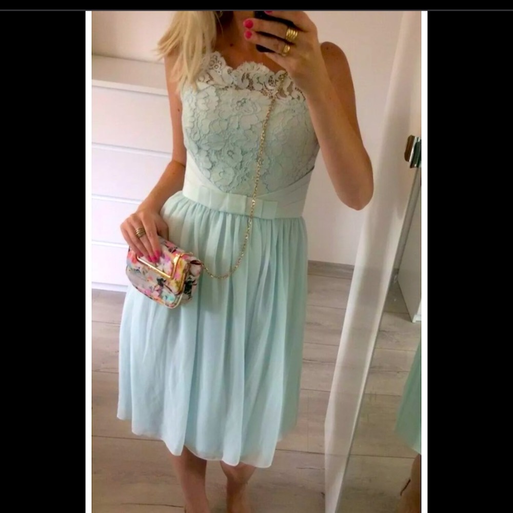 Big Sale‼️Ted Baker mint lace Mimee dress